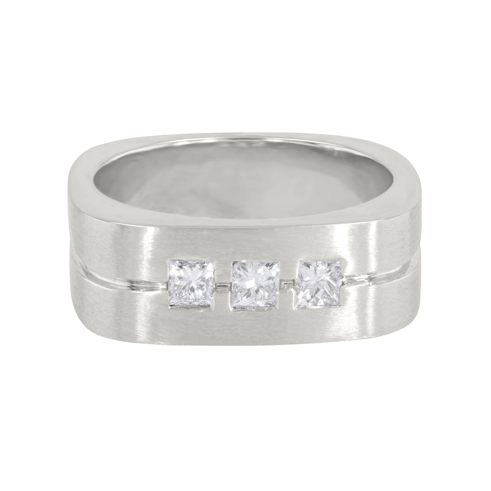 Square Profile Diamond Band 0.57ct
