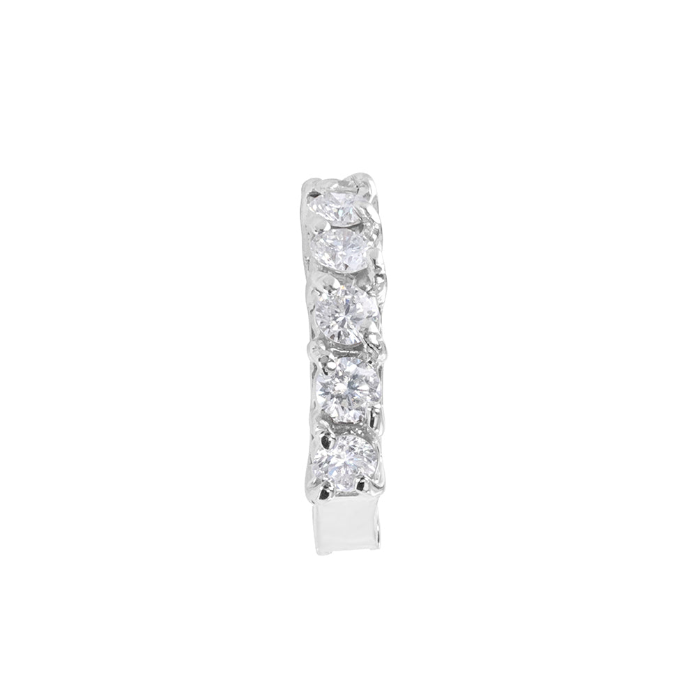 Half Hoop Diamond Earrings 1.10ct