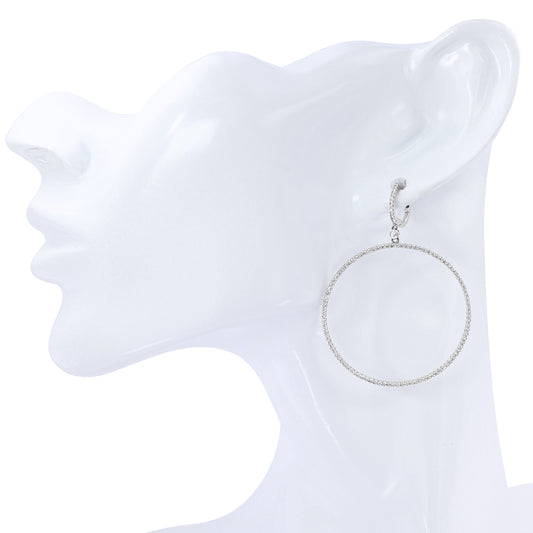 Circle Diamond Earrings 1.10ct