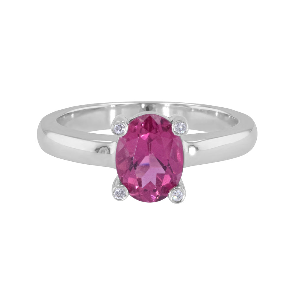 Rubellite and Diamond Ring 1.33ct