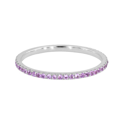 Pink Sapphire Eternity Band 0.33ct