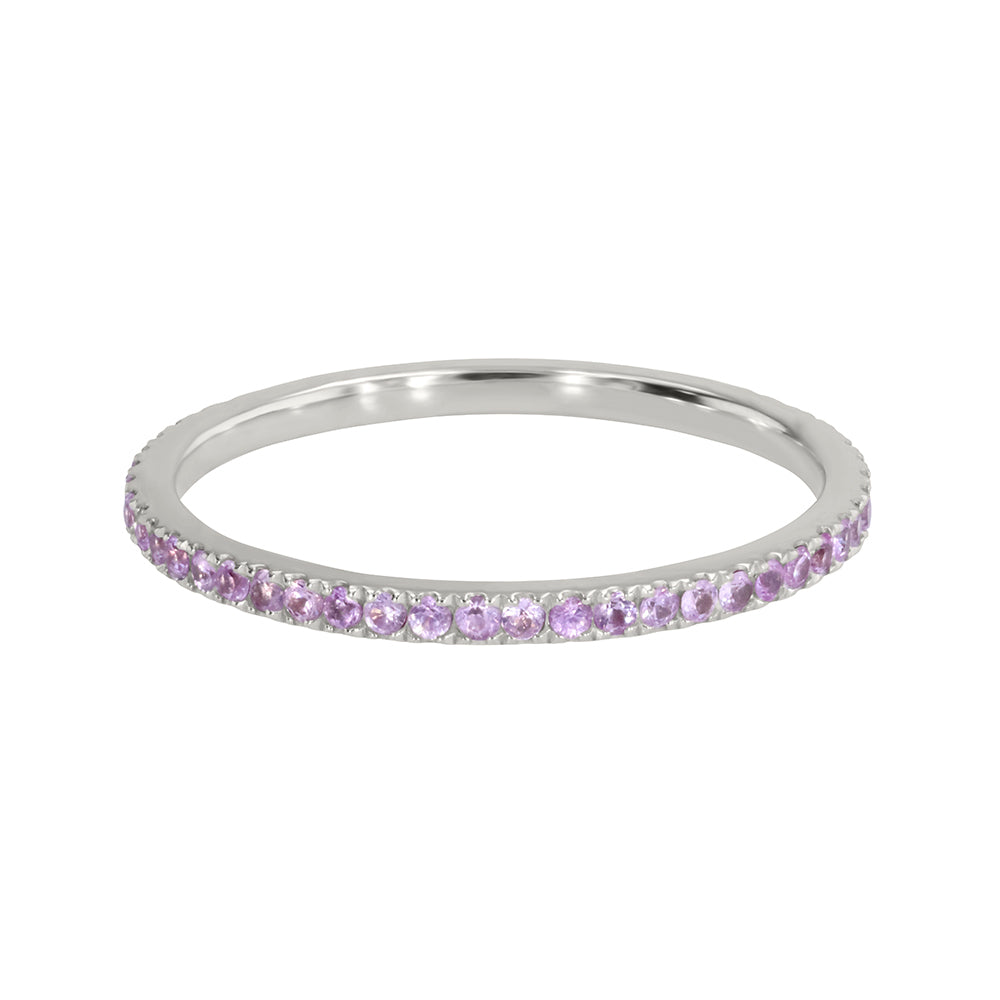 Pink Sapphire Eternity Band 0.32ct