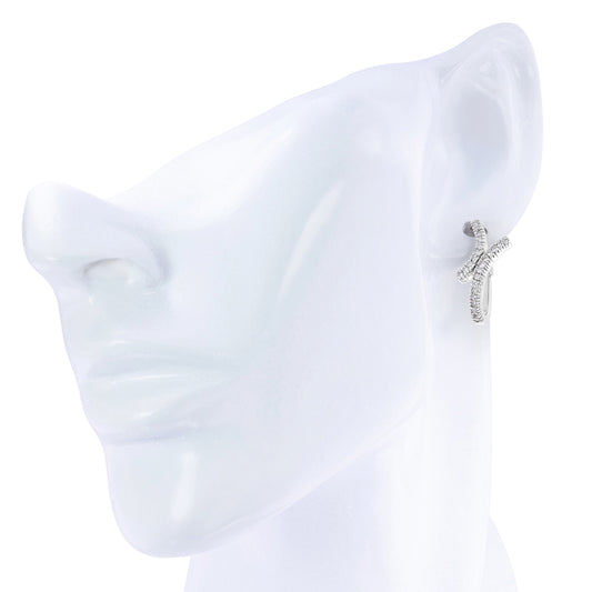 X Design Diamond Earrings 0.50ct