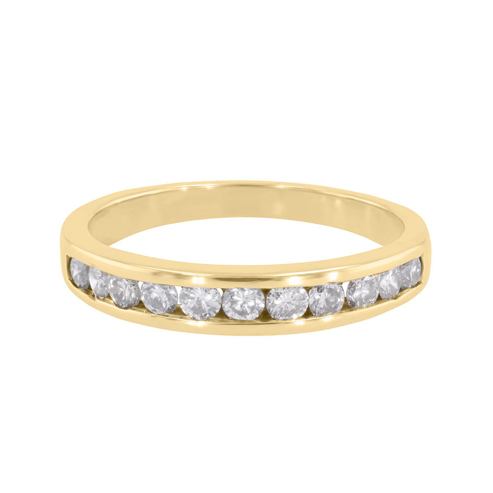Channel Set Diamond Band 0.50ct