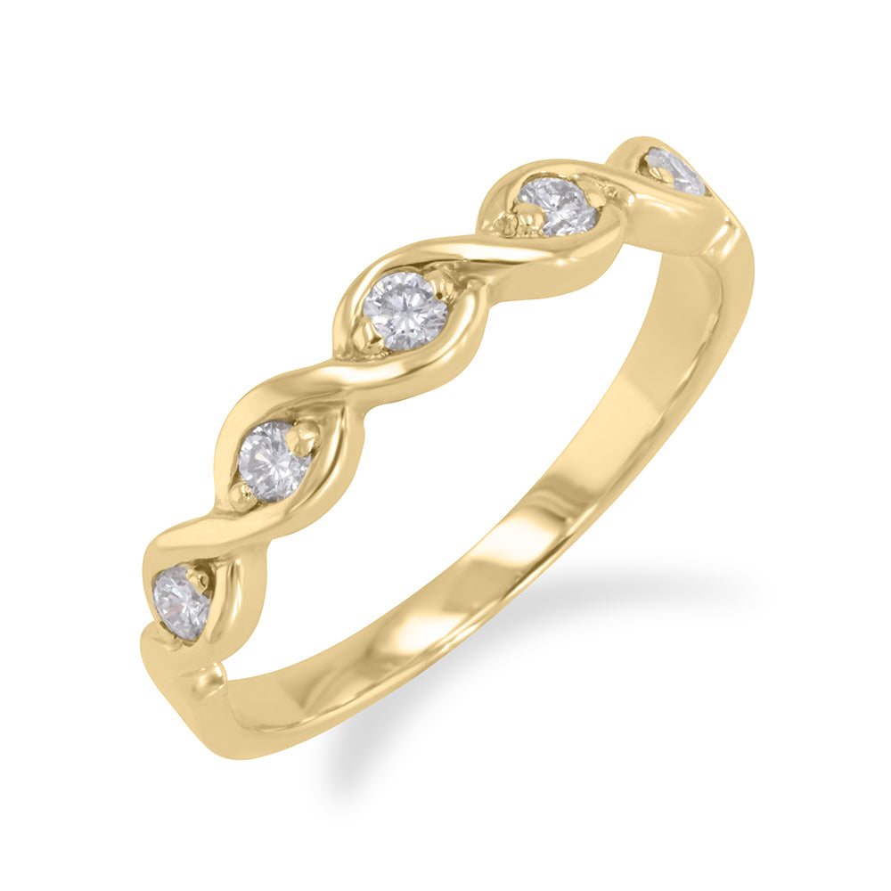 Braided Diamond Band 0.20ct