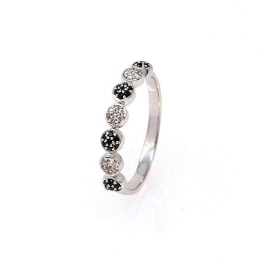 Black and White Diamond Band 0.21ct