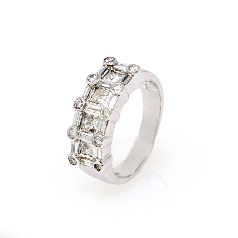 Princess and Baguette Band 1.25ct