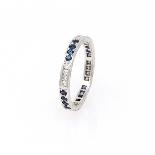 Sapphire and Diamond Eternity Band 0.55ct