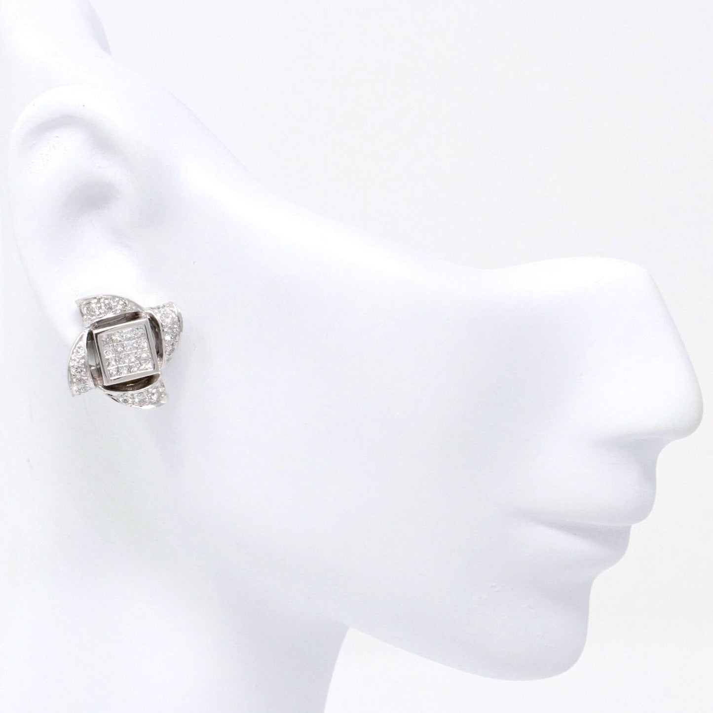 Infinity Diamond Earrings 0.98ct