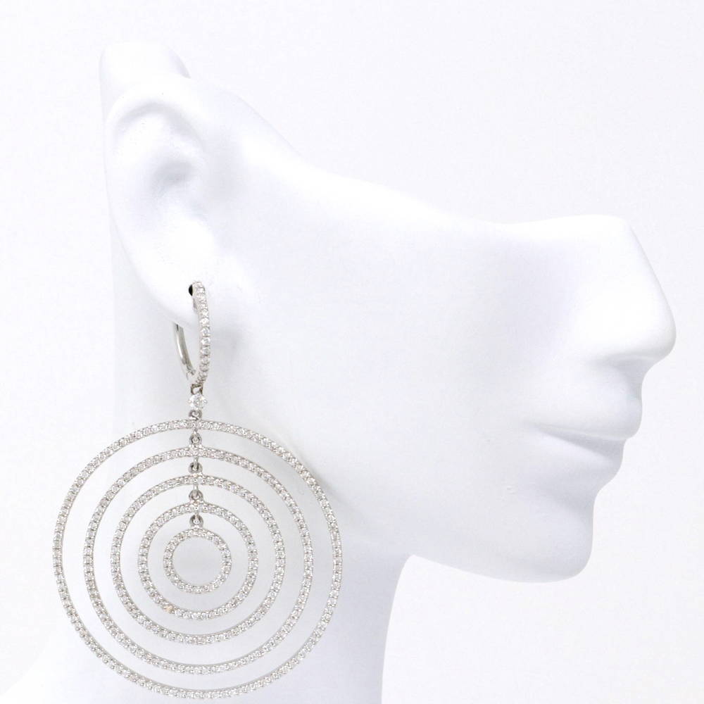 Concentric Hoop Earrings 3.46ct