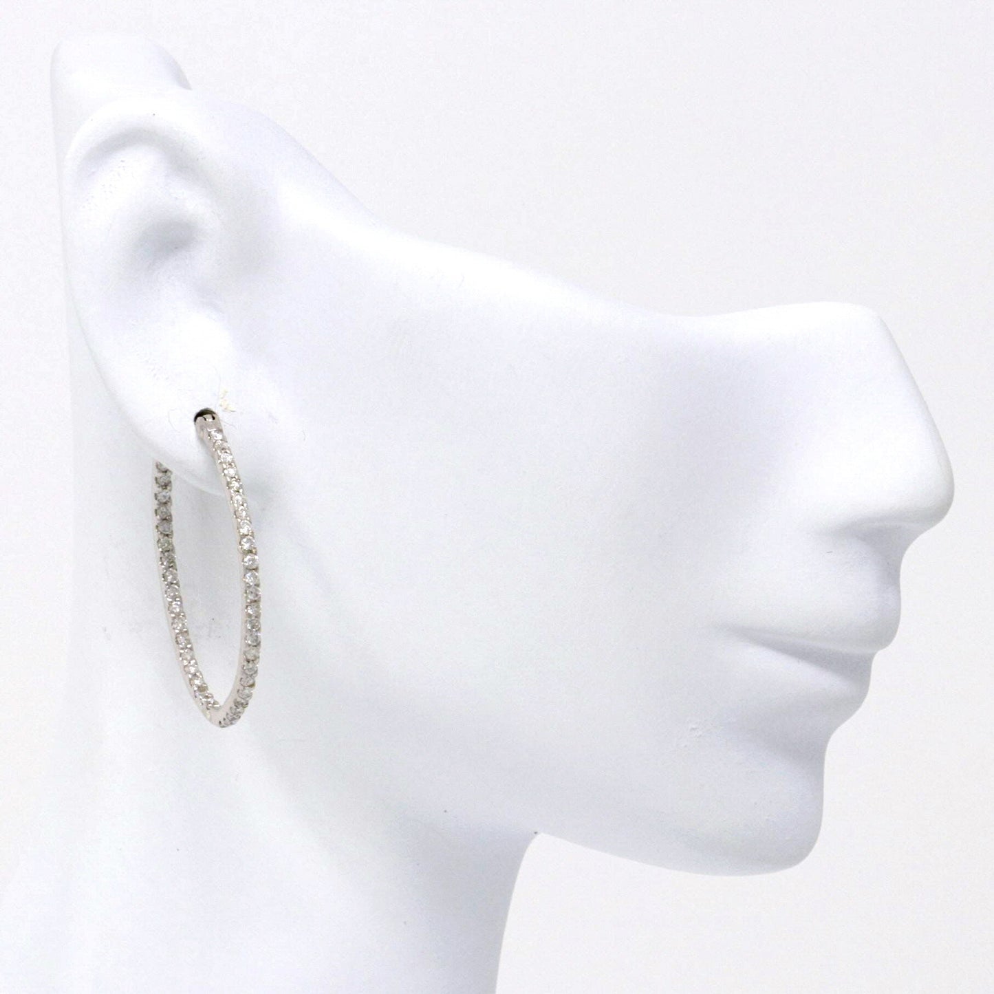 Eternity Hoop Earrings 1.00ct