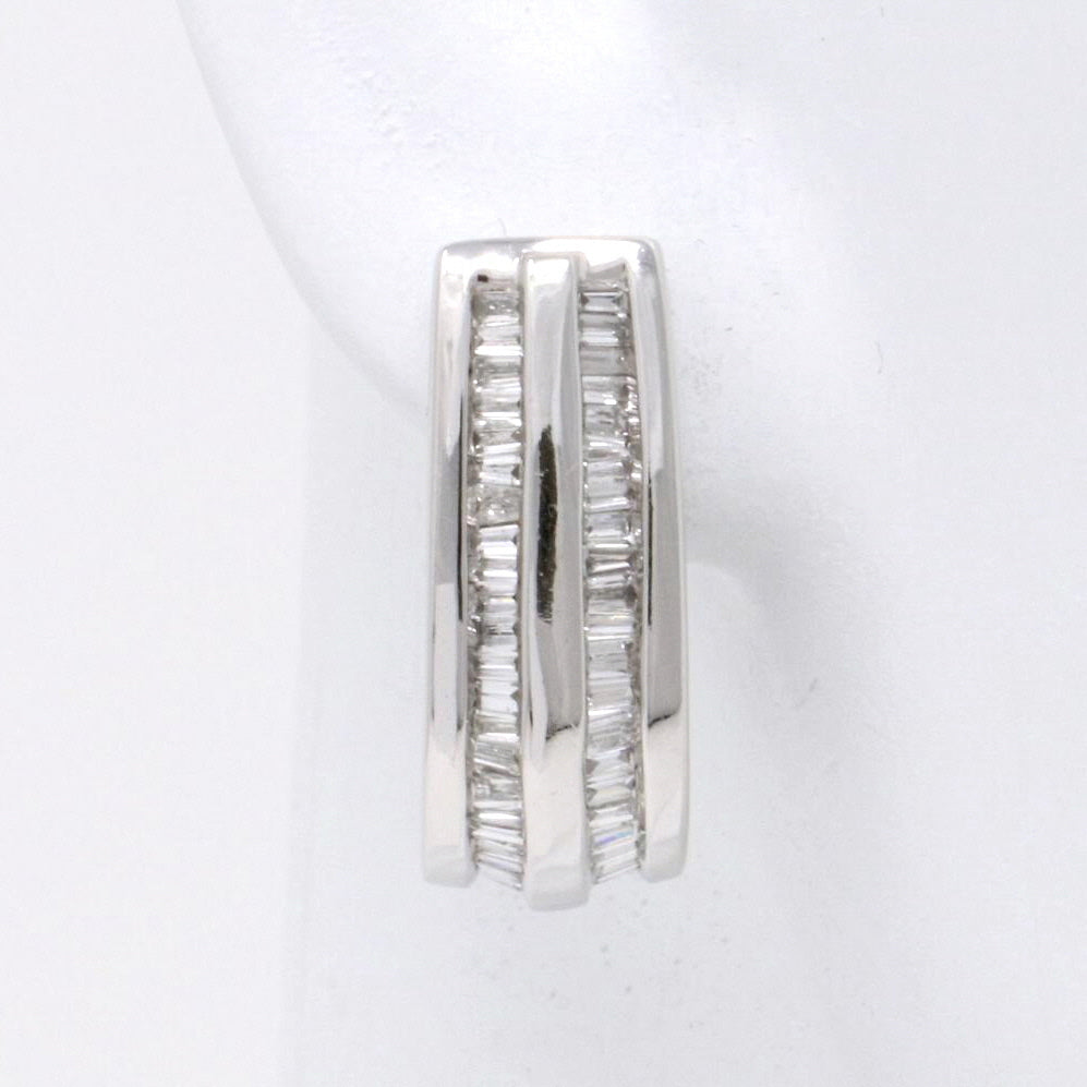 Channel Set Baguette Earrings 1.07ct