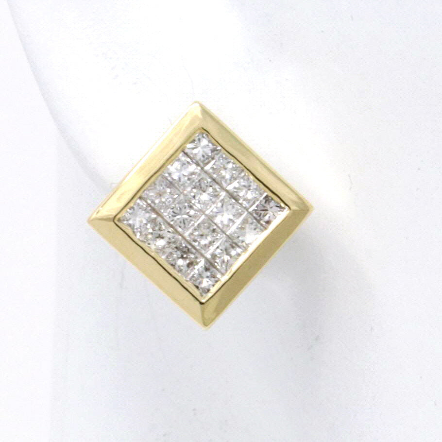 Princess Diamond Earrings 1.09ct