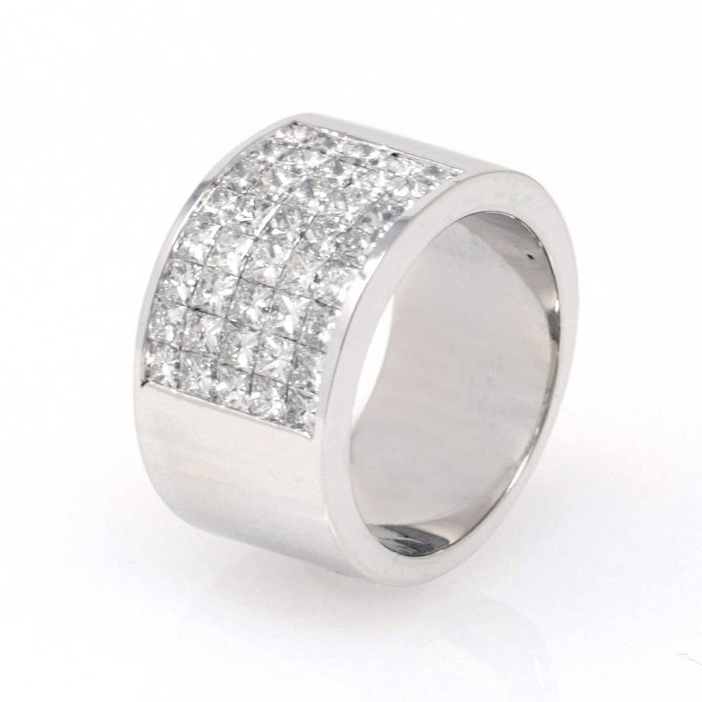 Invisible Set Princess-Cut Band 1.58ct