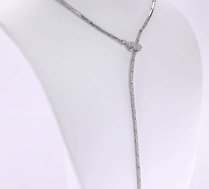Iced Out Snake Diamond Necklace 2.50ct