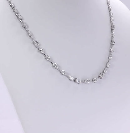 Mixed Shape Lab Grown Diamond Necklace 9.24ct