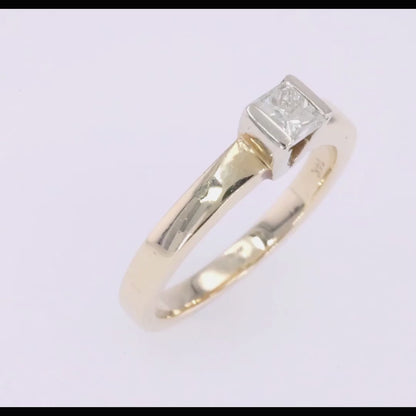 Yellow Gold Petit Solitaire Ring 0.47ct