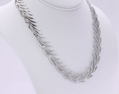 Diamond Palm Necklace 5.76ct