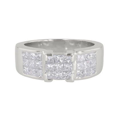 Princess Cut Invisible Set Ring 1.23ct