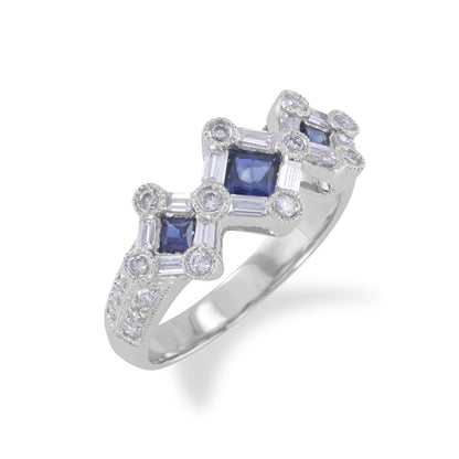 Sapphire and Diamond Ring 0.94ct