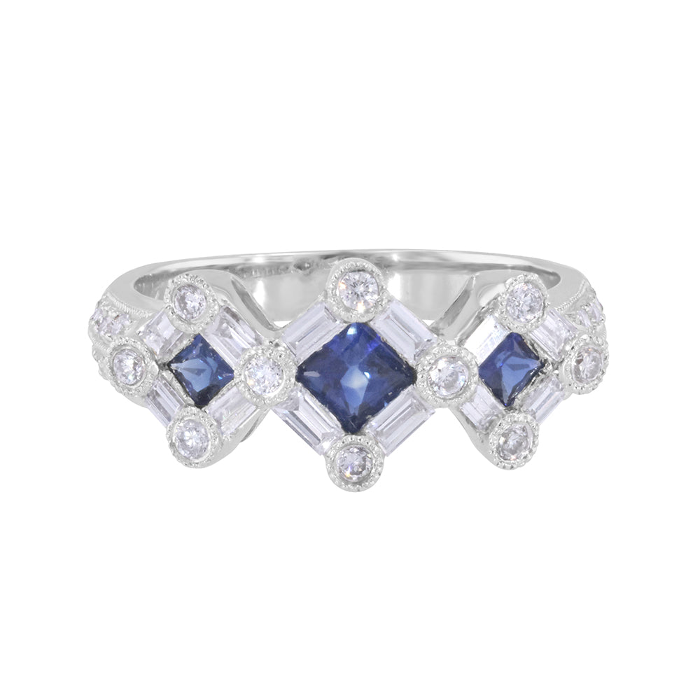 Sapphire and Diamond Ring 0.94ct
