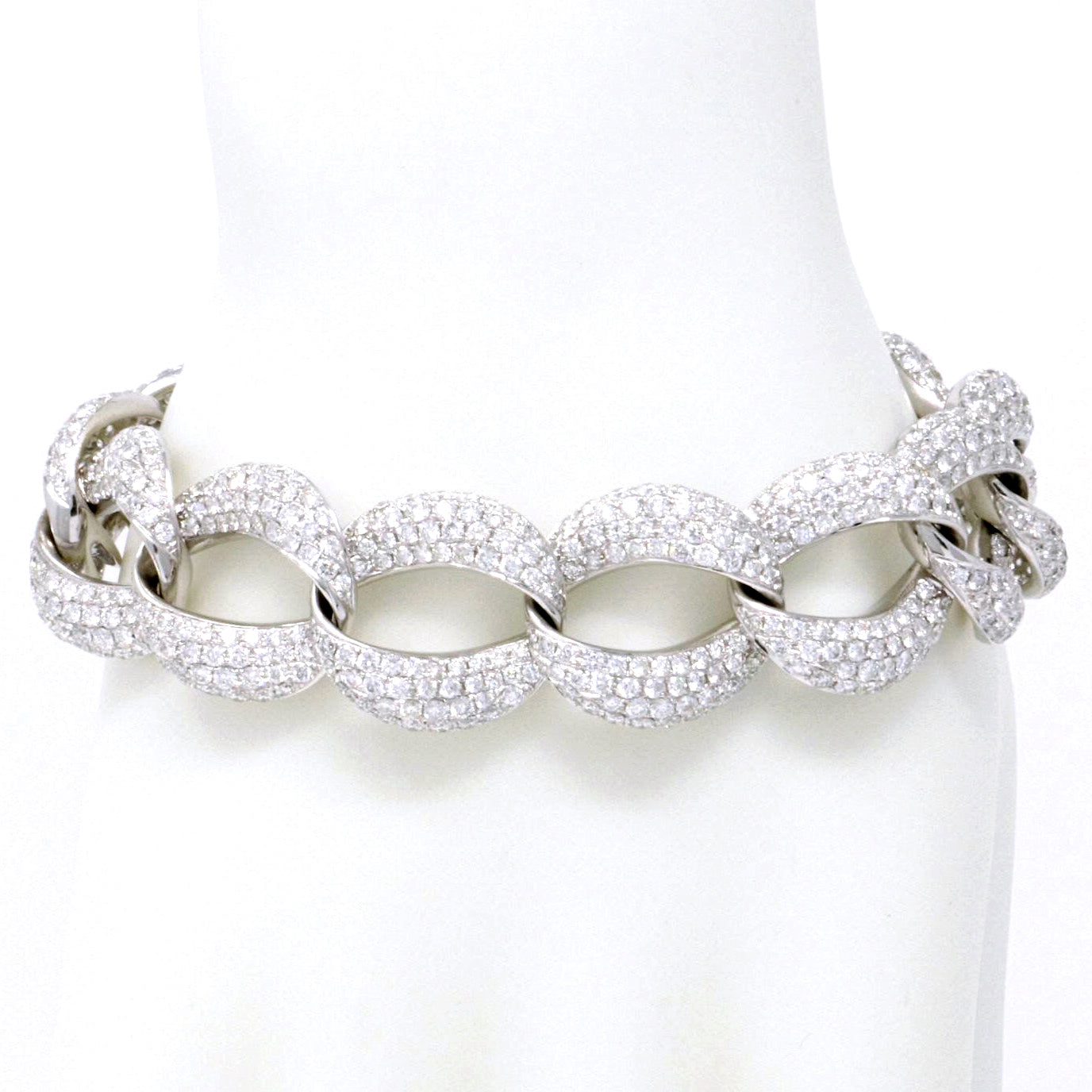 Iced Out Link Bracelet 14.38ct