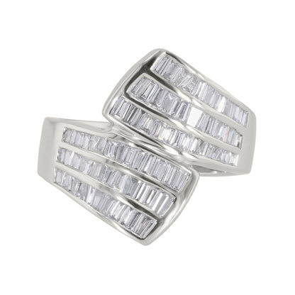Baguette Diamond Fan Ring 1.10ct
