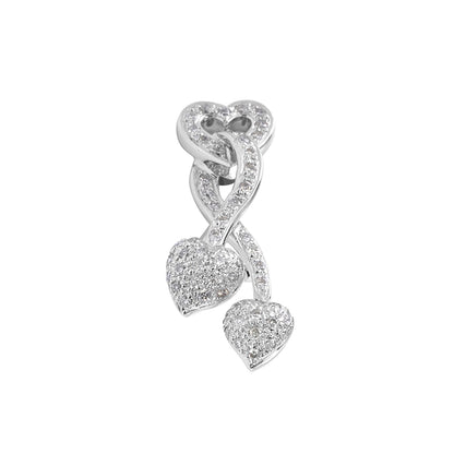 Heart Drop Earrings 0.80ct