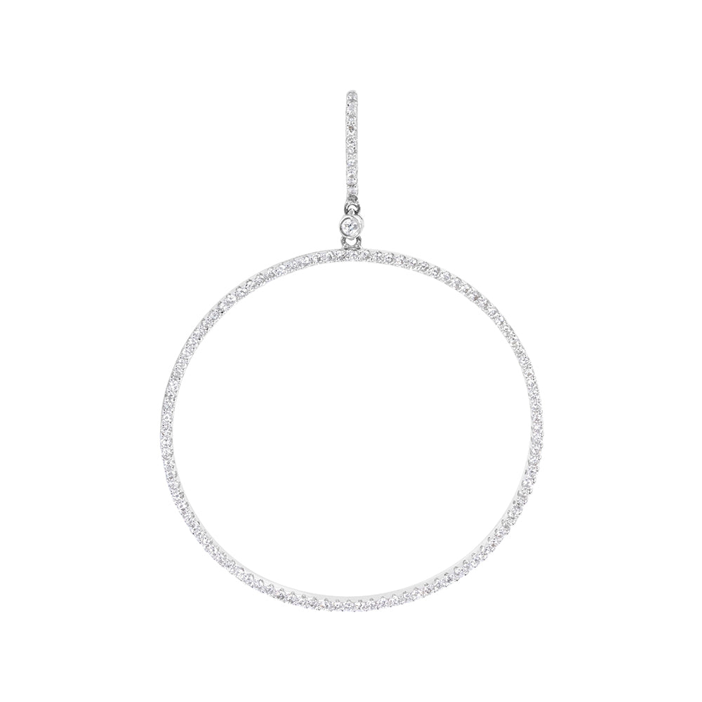 Circle Diamond Earrings 1.10ct