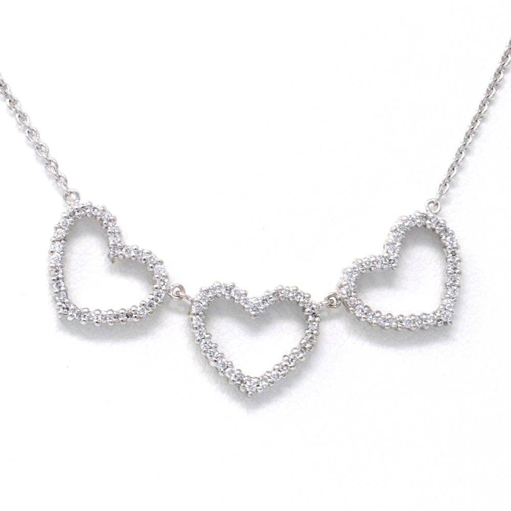 Trilogy Diamond Heart Necklace 0.63ct