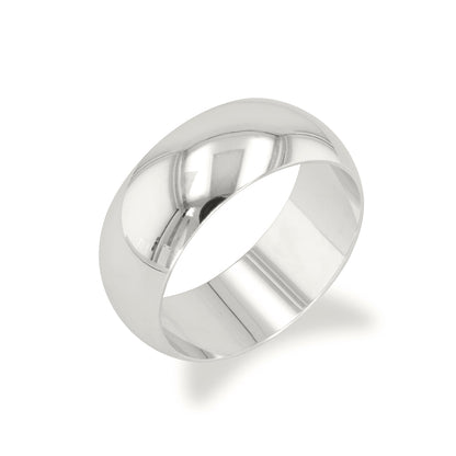 Classic Comfort Fit White Gold Band