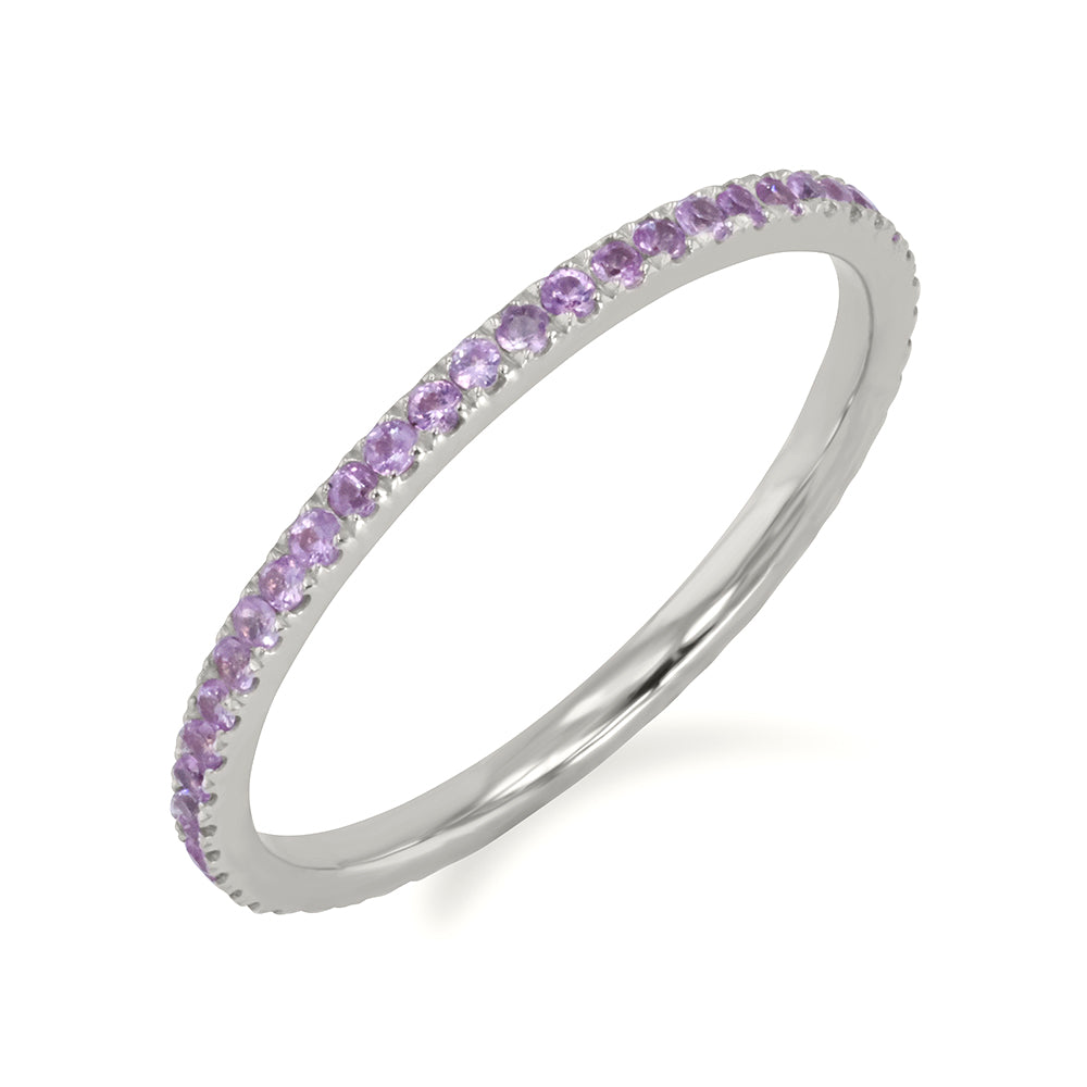 Pink Sapphire Eternity Band 0.32ct