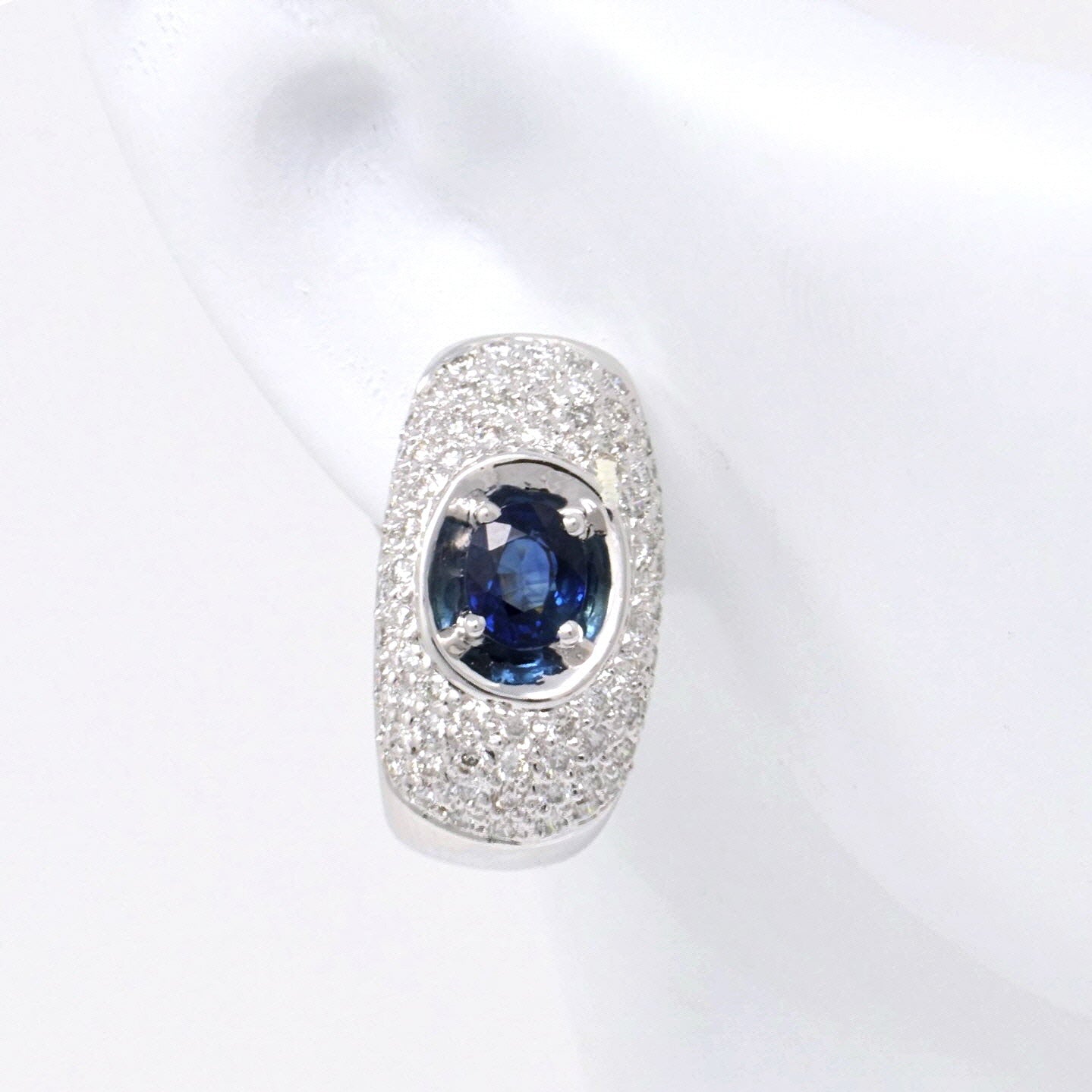 Oval Sapphire Earrings 3.33ct