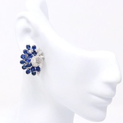 Peacock Sapphire Earrings 7.18ct