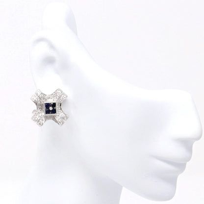 Sapphire and Diamond Earrings 1.49ct