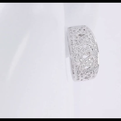 Braided Design Diamond Earrings 0.86ct