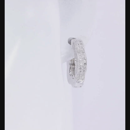 Flower Shape Diamond Cuff Earring 0.82ct